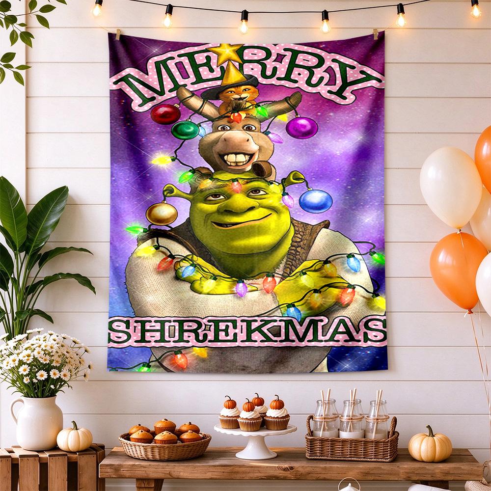 Shrek Vintage Tapestry Rustic Farmhouse Made For Dorm Wall Studio Wall Balcony Four Seasons Vintage Wall Art Perfect Gift For Dorm Roommate