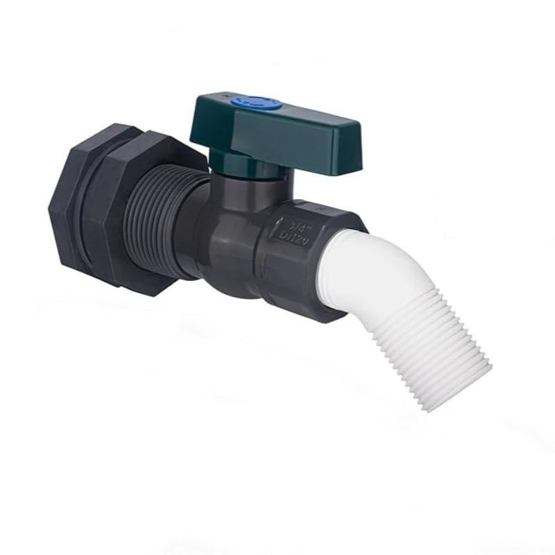 Rain Bucket Faucet Kit PVC Steering Gear Partition Joint Hose Adapter Suitable for Water Tanks Garden Aquariums Tank Connector