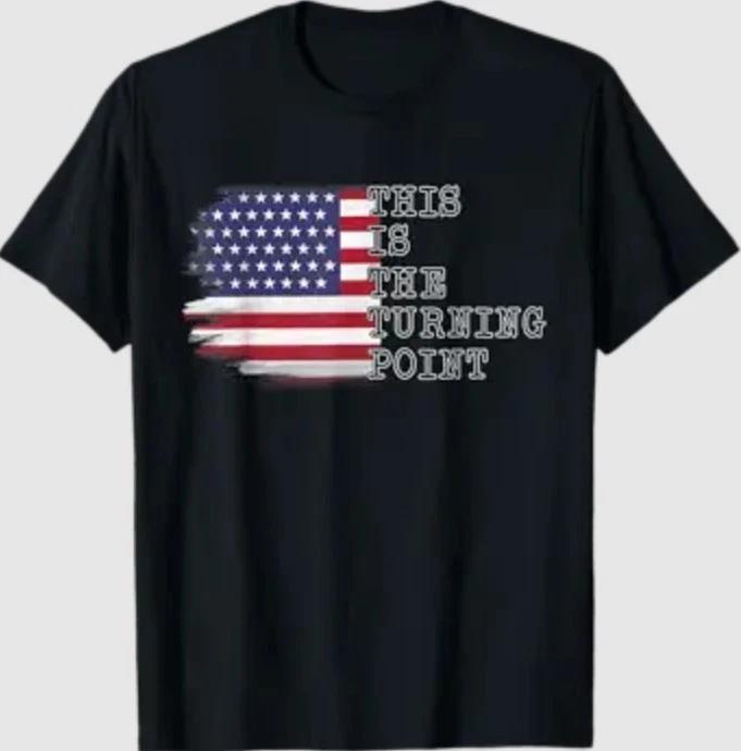 This is The Turning Point Tee USA Flag T-Shirt1 2XL