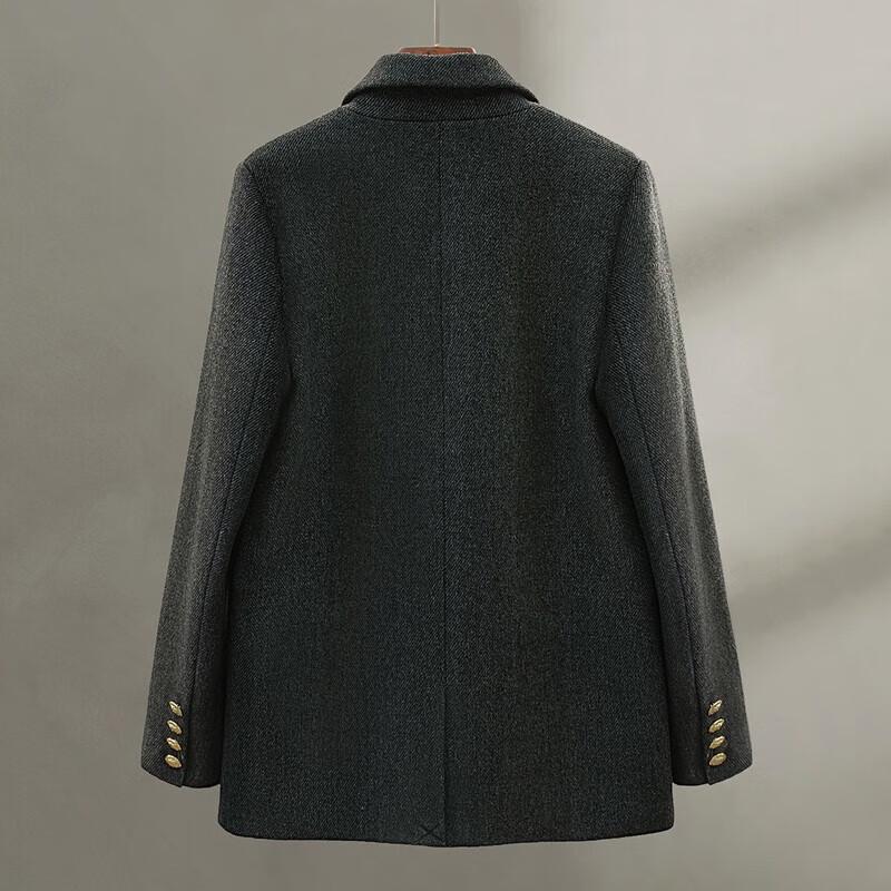 Women's Wool Blend Lapel Coat