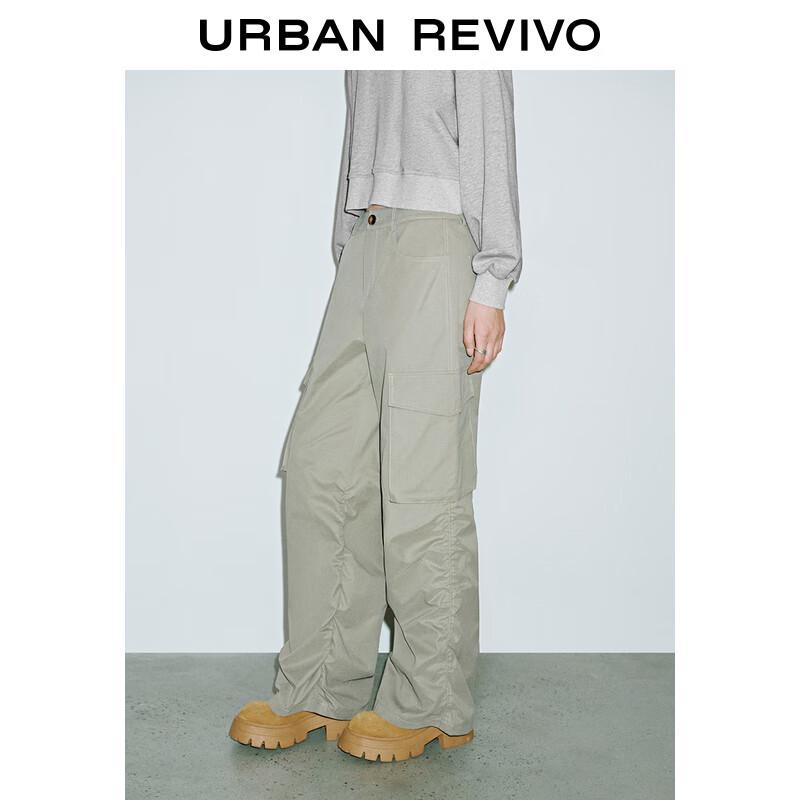 UR 2025 Women's Pleated Wide-Leg Workwear Pants UYV650007