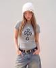 UNDEROFF Stretch Cotton Slim Short Sleeve T-Shirt Cross Melange