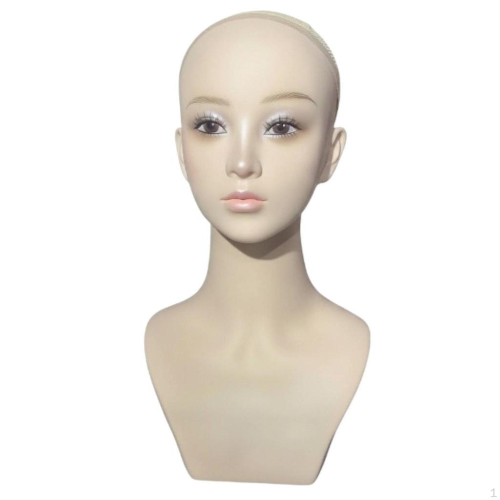 Female Mannequin Head Seamless Bust Matte Finish Realistic