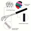 2PCS Stainless Steel Back Scratcher Telescopic Scratching Retractable Back Scratcher Massager Relieve Itching Body Relaxation