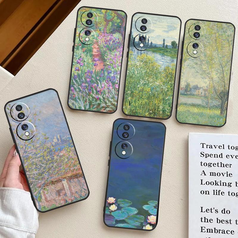 Claude Monet Case For Honor Magic 6 Pro Magic 5 Lite 50 70 90 X6 X7 X8 X9 X8b X9b X6a X7a X8a X9a Cover