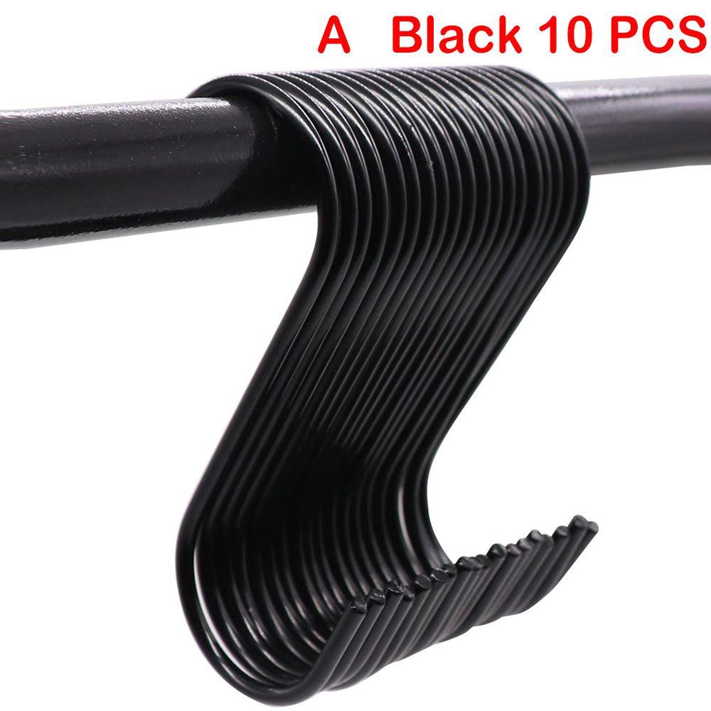10/15/20/25/30pcs Home Kitchen Stainless Steel Holder Hanger S Shaped Hook Clasps Hooks Storage Rack