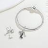 New Genuine Copper Charm Pet Dog Three-Piece Set Beads Jewelry Crafting For Classic Bracelet Women Trendy Jewelry Do-It-Yourself Gifts