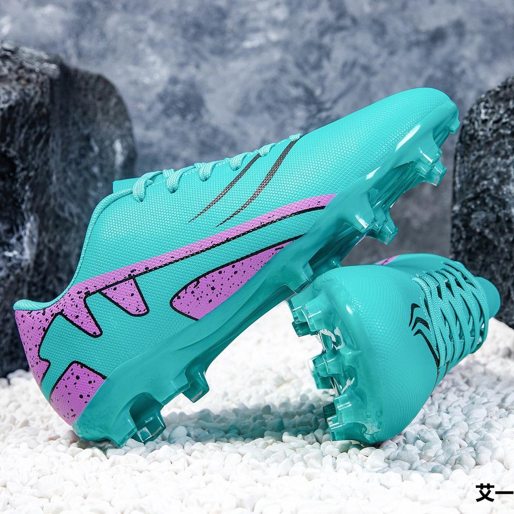 Niedrige Fußballschuhe Grundschulmädchen Gebrochene Nägel Grün Trainingsschuhe Vereinsspiel Fußballschuhe