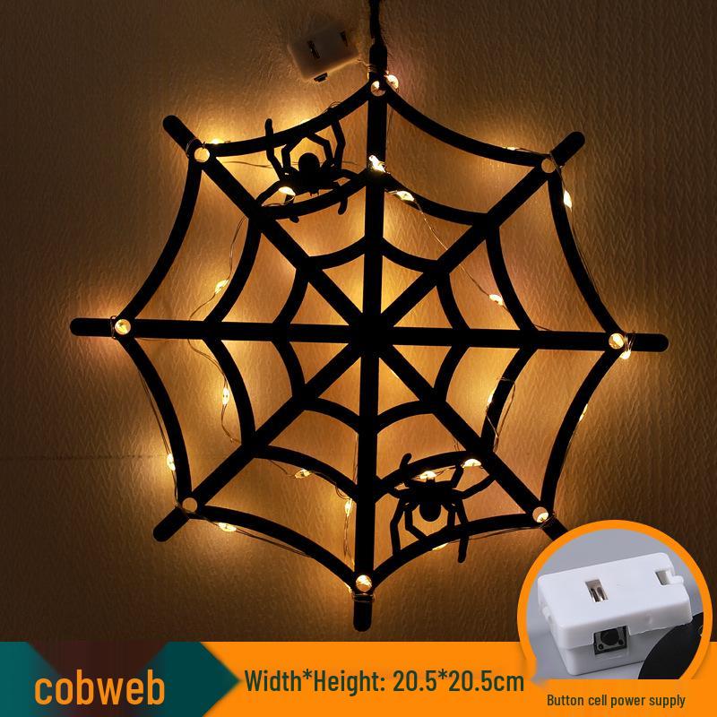 Halloween LED Spider & Bat 3D Wall Stickers - Luminous Ghost Festival Party Lights