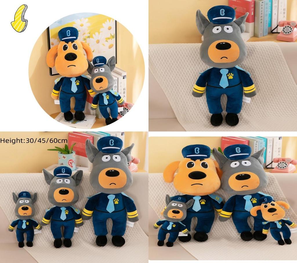 Sheriff Labrador Plush Toy Soft And Cuddly Stuffed Animal Yellow/grey 30cm 45cm 60cm