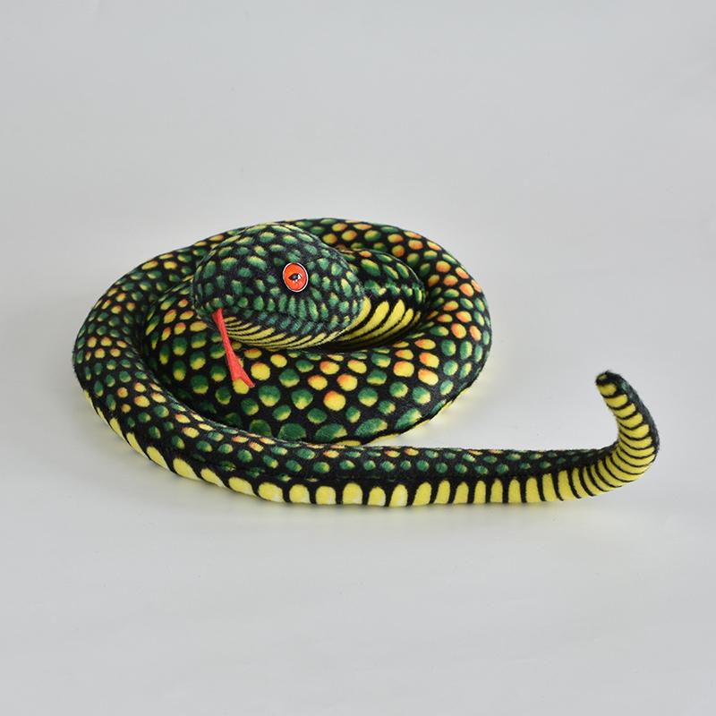 

Snake 36ft Plush Soft Cobra Cuddly Wild Safari Toy Slither Stuffed Suprise Doll Green