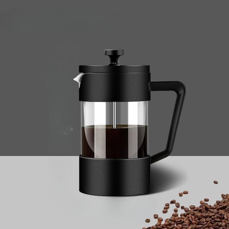 1Pc French Press Pot Thickened Borosilicate Glass Household French Press Pot Coffee Making Utensils Tea Brewer Coffee Hand Brewer