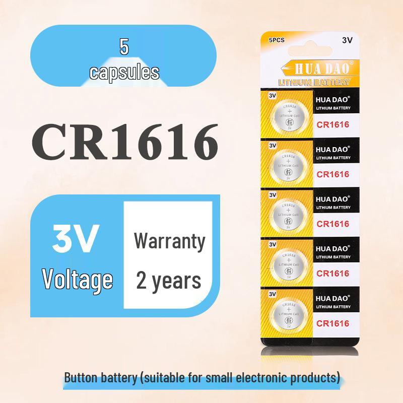 CR2032 Button Batteries: 5-Pack for Electronic Scales and Car Remotes, 3V