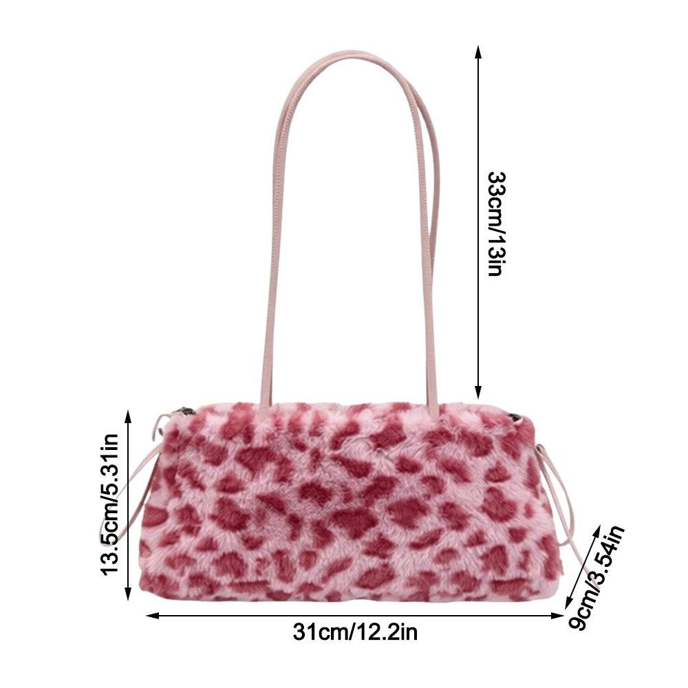 New Leopard Print Pillow Bag Lightweight Long Shoulder Strap Handbag Large Capacity Shoulder Bag Women