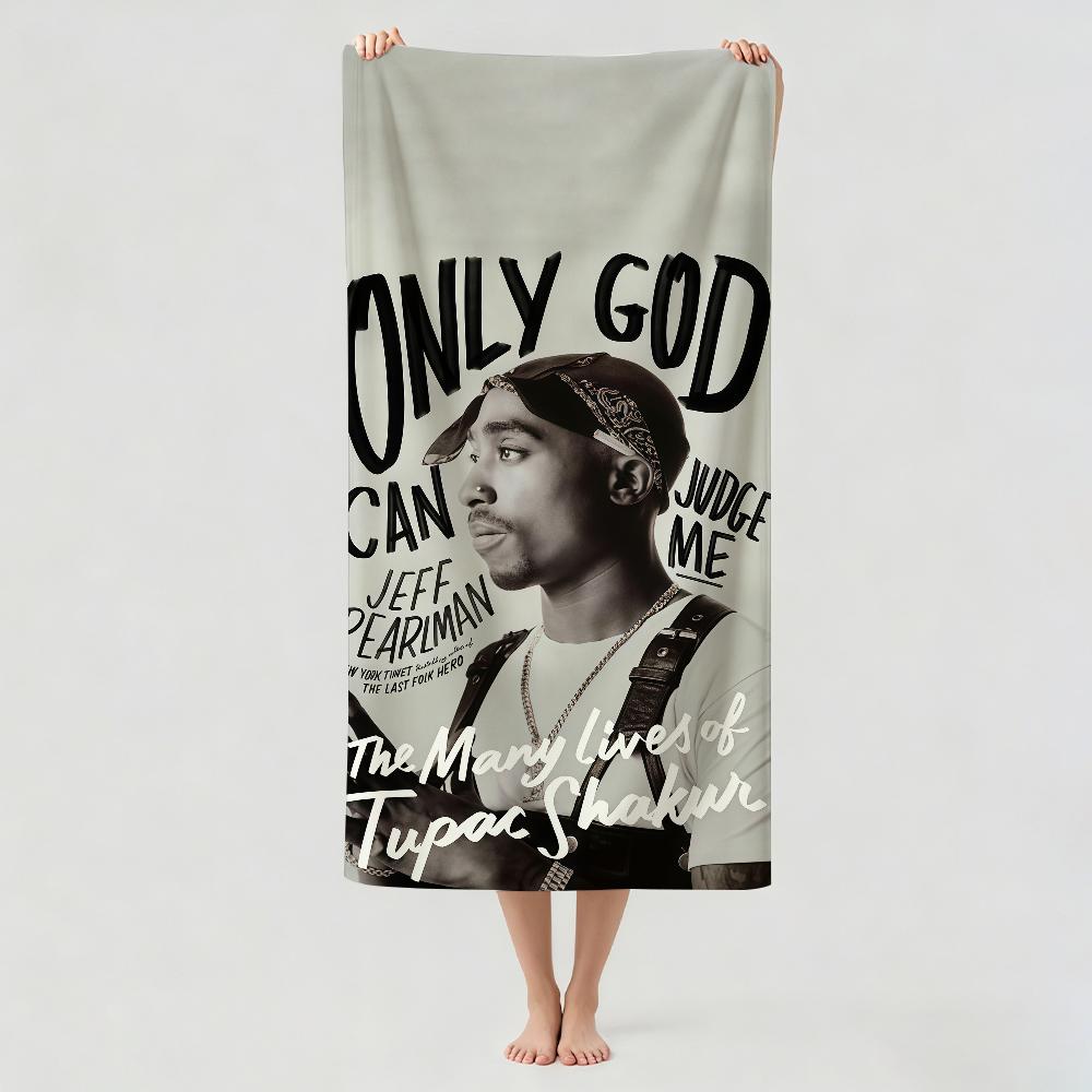 Singer 2pac Tupac Shakur Towel Drying Bath Towel Applicable To Light Swimming Camping Yoga Beach Out
