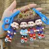 Football Star Keychain Pendant Three-dimensional Doll Car Key Bag Pendant Children's Toy