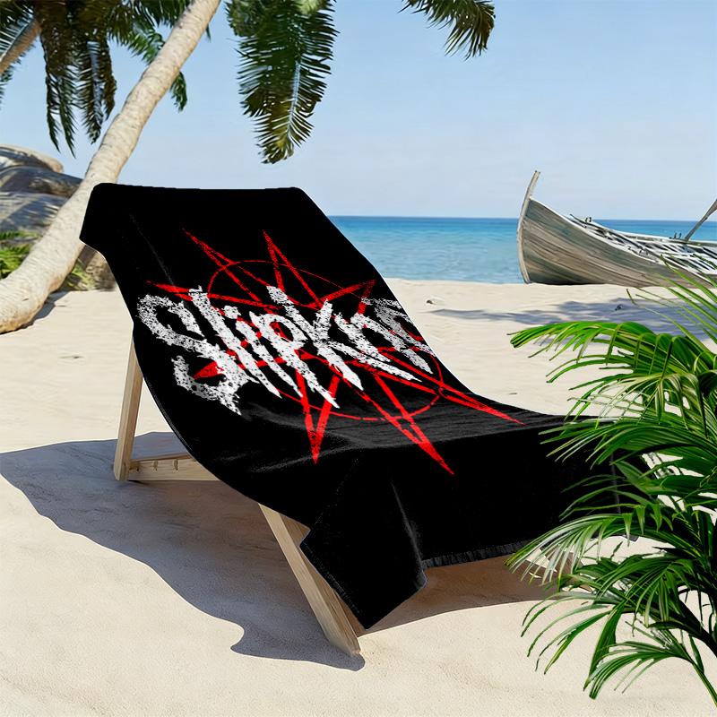 Slipknot: Chaos Rebellion Strandtuch weich Tragbar für Reisen Absorbierendes Badetuch schnelltrocknendes Badetuch Schwimm-Druck Reise- und Urlaubstücher
