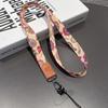Retro Pattern Crossbody Cell Phone Lanyard Adjustable Hanging Neck Mobile Phone Strap Lanyard Pendant With Universal Card Gasket