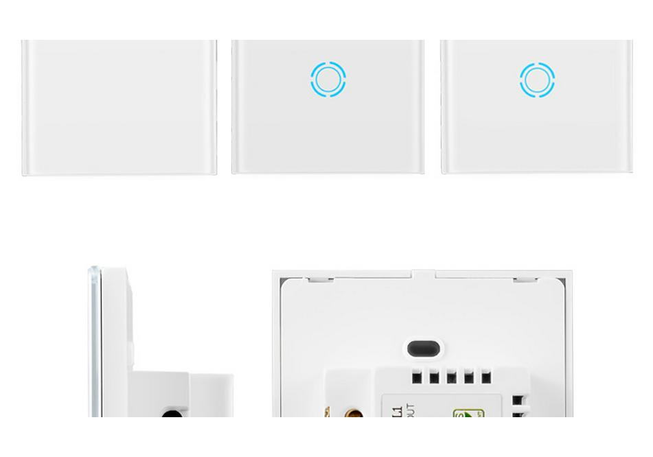 WiFi Smart Touch Switch with Alexa Voice Control & Mobile App, US Standard Panel
