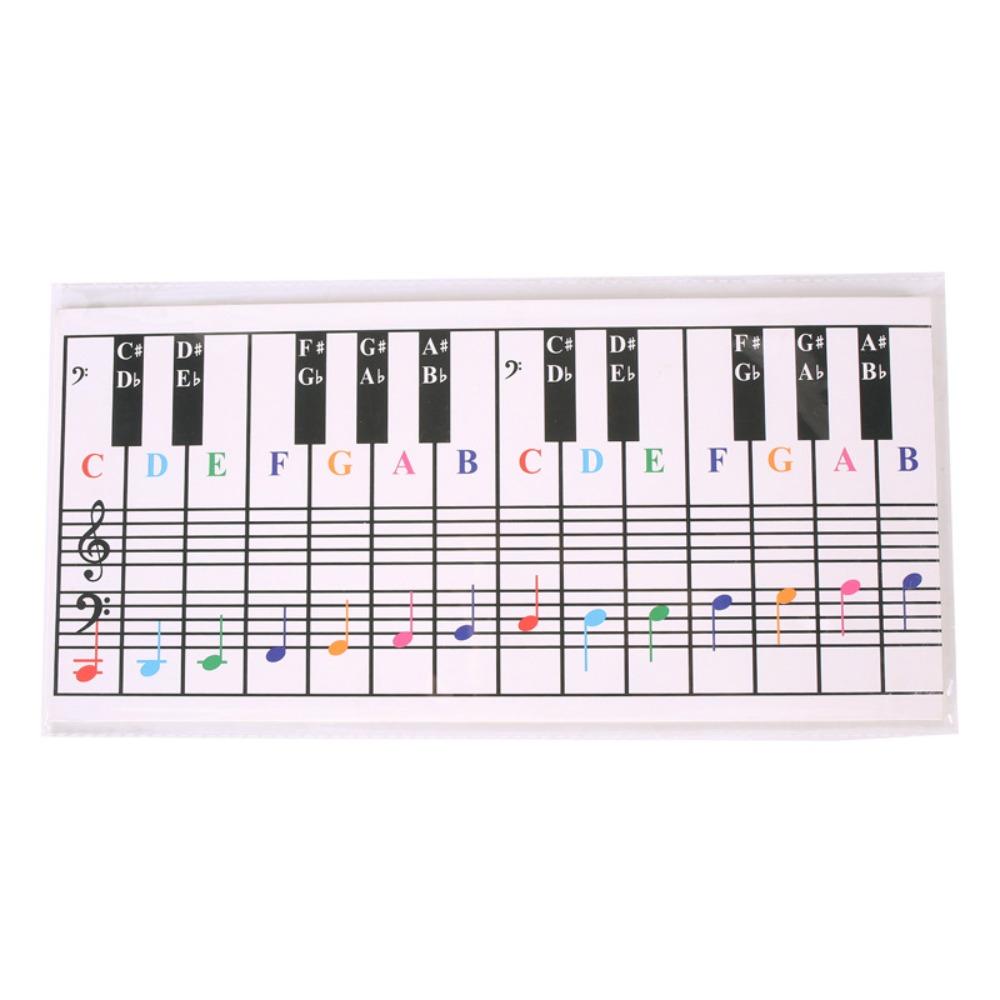 Beginners Gift Keyboard Note Card 61/88 Keys Piano Learning Tool New Piano Chord Chart