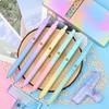 12 Pack gradient color 0.5mm fine head smooth writing gel pen student office hand account notes general pen