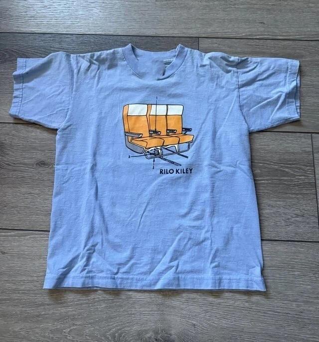 Rare Rilo Kiley Band T-shirt Light Blue Color All Size Cotton K681 M