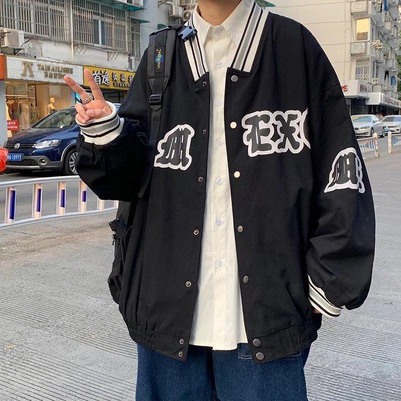 2026 Autumn New Coat Men's Korean Version Trend Ins Loose Fried Street Baseball Jersey Large Size Ruffian Handsome Trendy Jacket