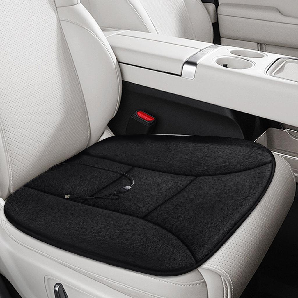 Heated Seat Cushion 12V Electric USB Rechargeable Breathable Auto Accessory Heated Seat Pad For Winter Vehicle SUV Trucks Van