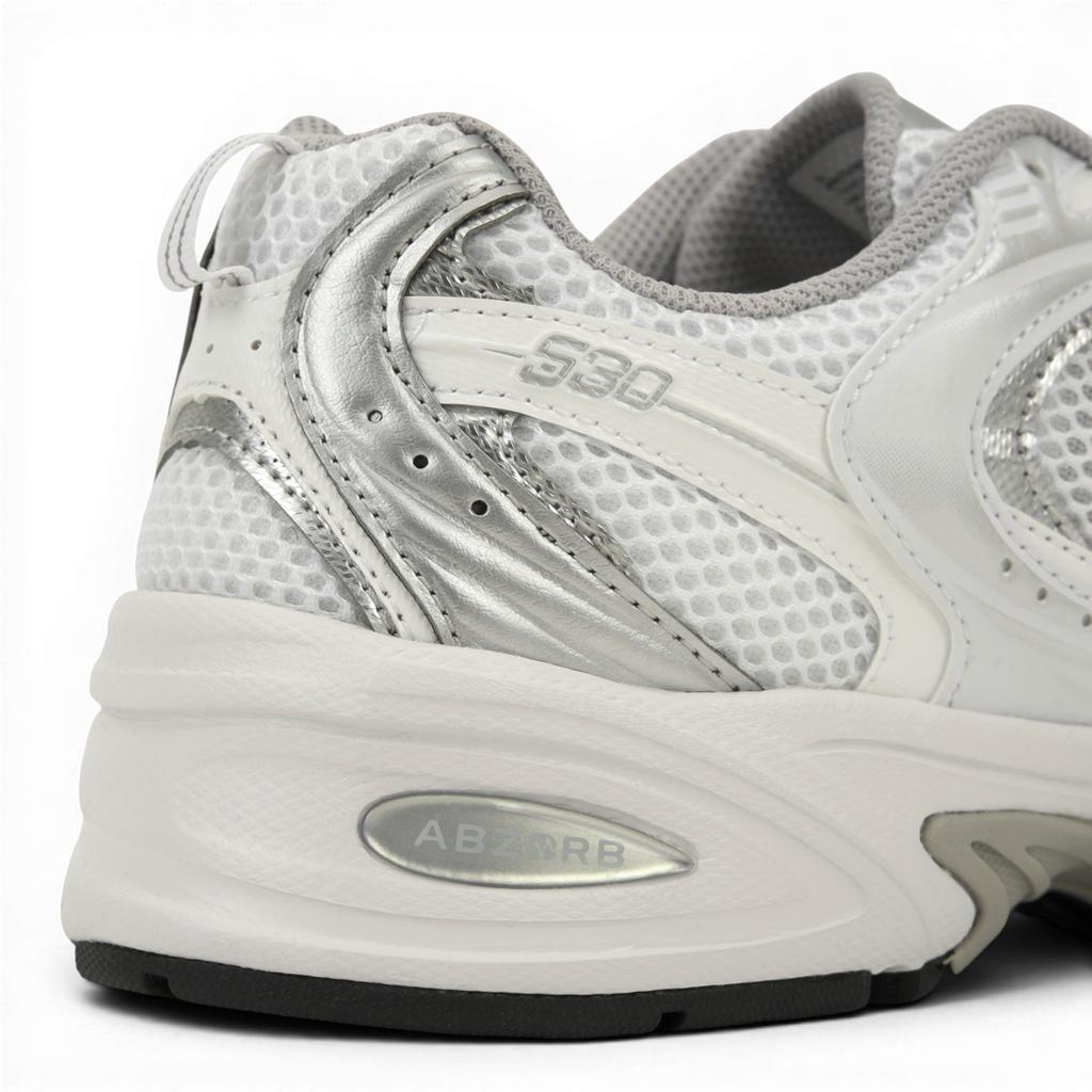 New Balance 530 Gümüş Beyaz Erkek Spor Ayakkabı Munsell-Beyaz Gümüş-Metalik MR530EMA