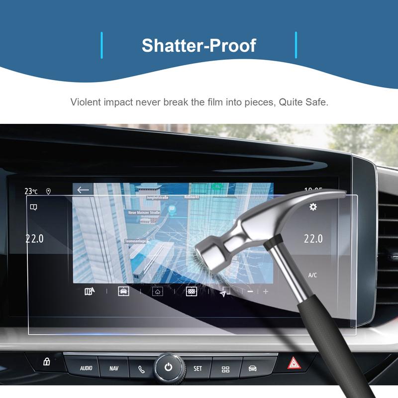 For Opel Mokka B  10 Inch Car Navigation Touch Center Screen Protector Auto Interior Accessories Tempered Glass Film