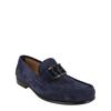 Salvatore Ferragamo Blue Prerov Suede Loafers