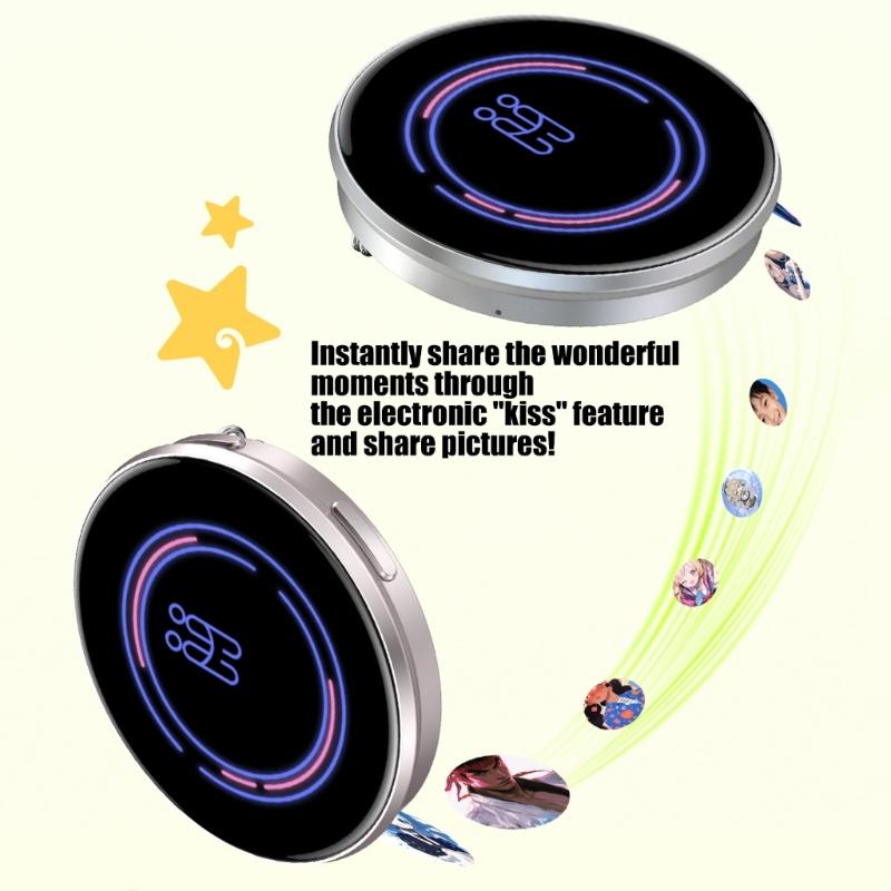 Personalize Electronic Digital Badges LED Animes Pin with Touch Control GIF/Photo/Video Display for Backpacks Decoration