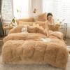 Soft Coral Fleece Warm Cozy Princess Bedding Set Mink Velvet Duvet Cover Set Quilt Cover Bed Comforter Set Blanket