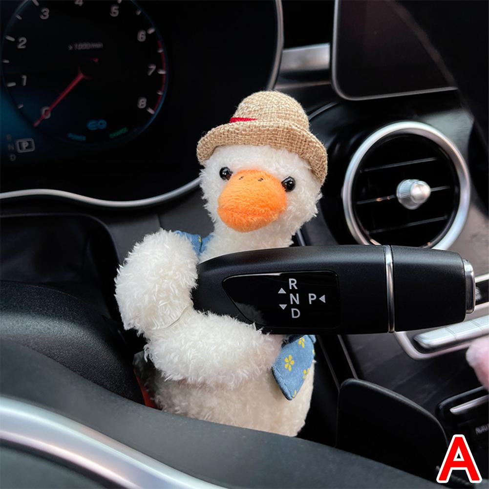 Cartoon Plush Vest Duck Clutch Decoration Stuffed Dolls Bumper Hanging Straw Decorative Decorat H8P0