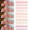French Design False Nails Red Blue Press On Nails New False Nail Tips  Manicure Tool