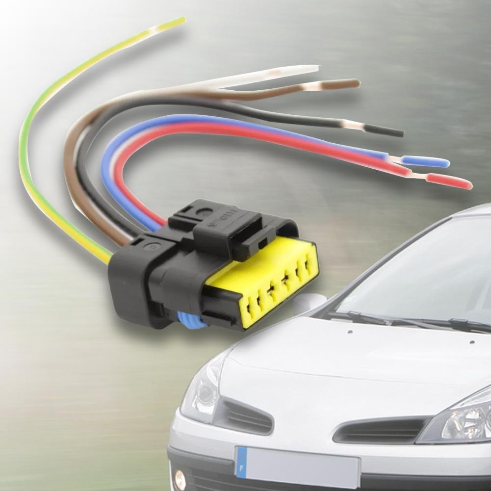 Rear Tail Lamp Socket Harness Connector Tail Light Harness Pigtail Connector for Renault Clio Mk 3 05-12