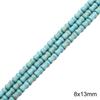 Synthetic Blue Turquoise Round Loose Beads for DIY Jewelry Accessories - Bracelets, Necklaces, Pendants