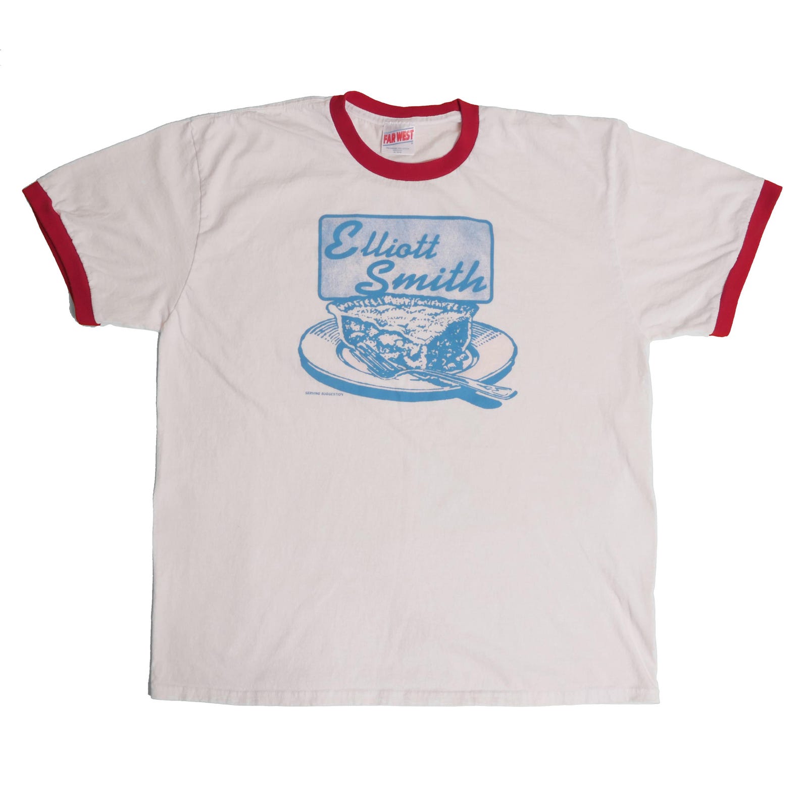 Elliott Smith XO Pie Ringer Tee Indie Folk Pop Rock Music Artist Either Or 1990s Album Sub Pop Boxy Shirt Royal Tenenbaums Soundtrack - XL M