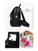 Mochila de Viagem Feminina de Couro Macio de Grande Capacidade - Versátil Bolsa Estudantil Casual Nova 2025