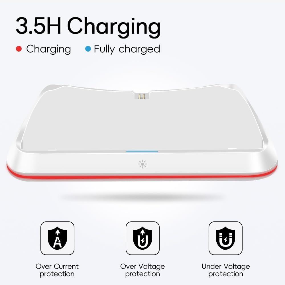 RGB Portable Charging Dock Charging Stand Station for PS5 Portal Consoles Accessories with 7 Lighting Modes and Type C Cable Quick Charging with Light