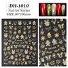 Glitter Snowman Christmas Nail Stickers - Flat Back Adhesive for DIY Nail Art
