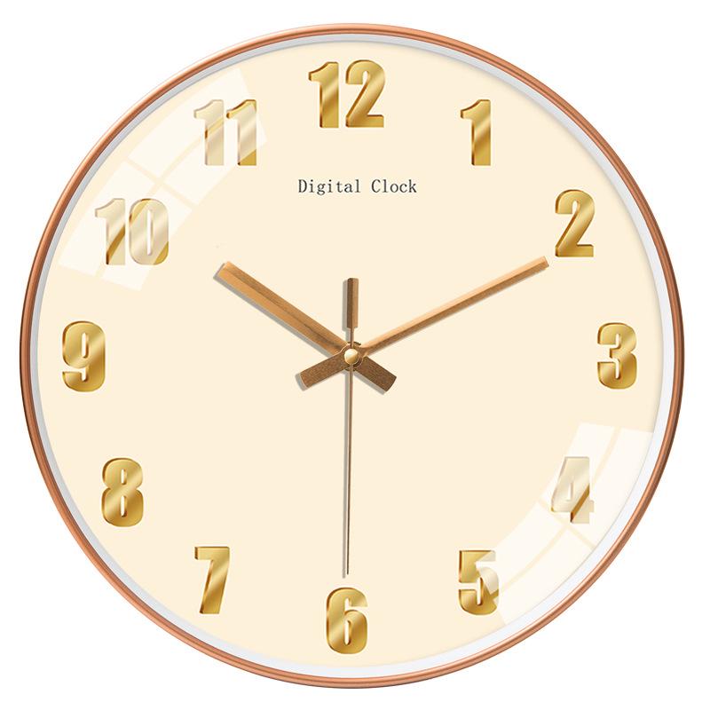 12-Inch Nordic Starry Sky Silent Wall Clock for Bedroom & Living Room