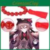 2 st Genshin Impact Hu Tao Armband Röd Agatpärlor Unika Handgjorda Smycken För Cosplay-evenemang