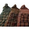 Men's Winter Warm Shirts Coats Plaid Thickened Fleece Jacket Fashion Windproof Stand Collar Shirt Men