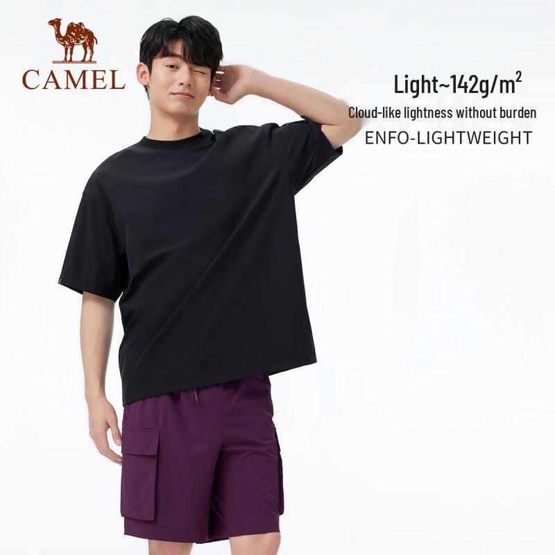 Camel Men's Quick-Dry Round Neck Sports T-Shirt
