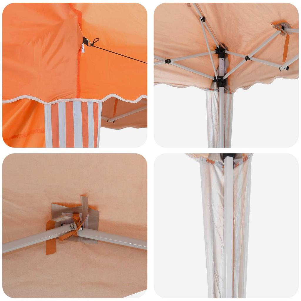 Pop Up Party Tent 575 X 289 X 245 Cm Orange