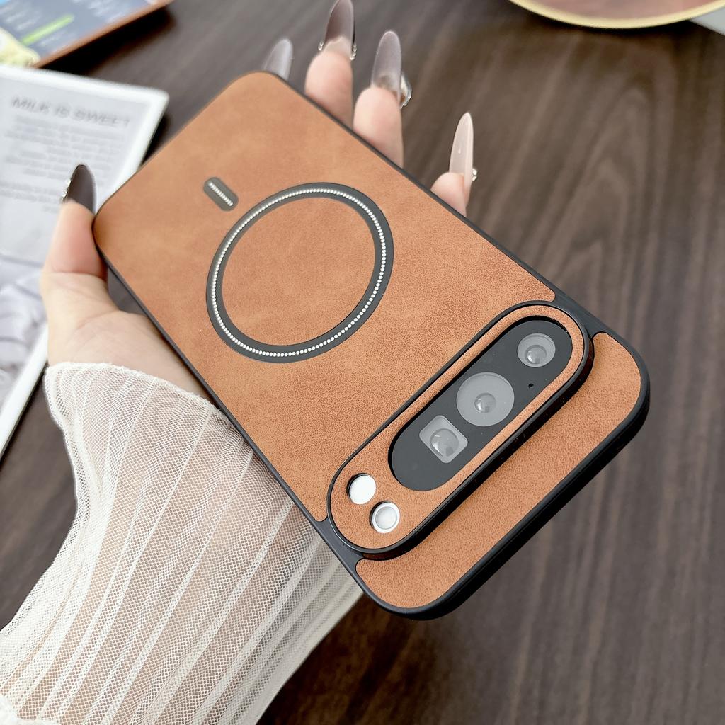 Retro Busienss Sheepskin Smooth-touch Magnetic Slim Case For Google Pixel 10A 10 ProXL 9 8 7 Pro TPU Frame Shockproof Slim Cover