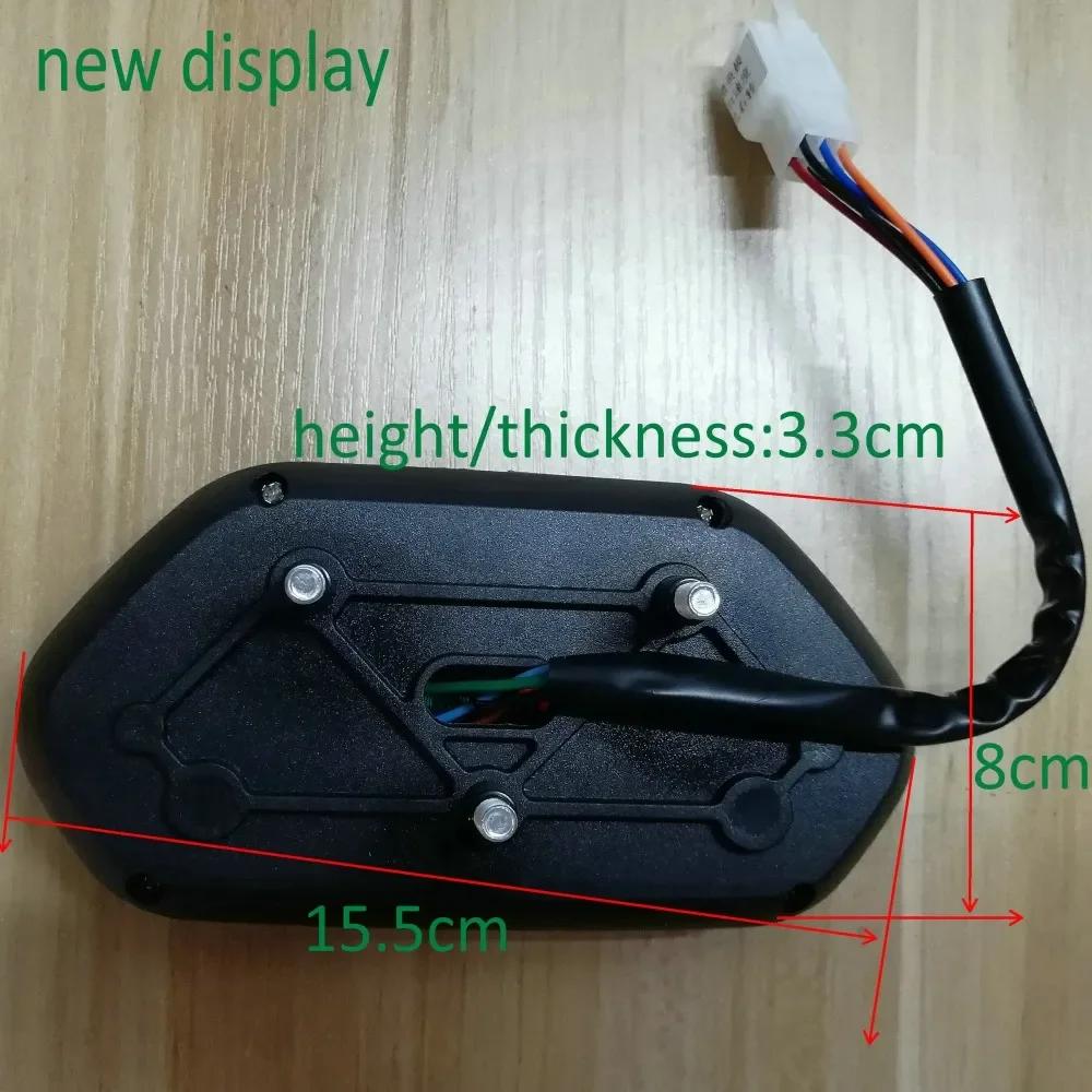 Speedometer Battery Level Indicator LCD DISPLAY 48v60v72v84v96v120v Light/ODO/ For Electric Scooter Gauge Bike Tricycle Dashboar