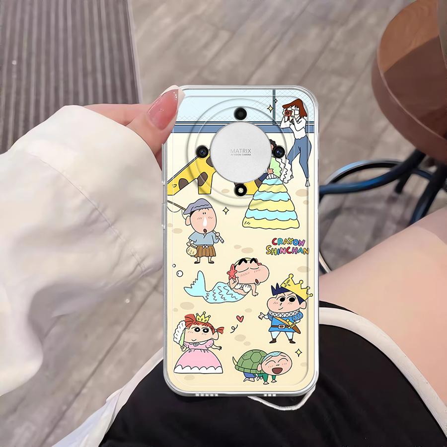 Cute Crayons Shinchans Soft Phone Cover Case for Honor X9a X8 90 Lite X8b X7b X9b X8a
