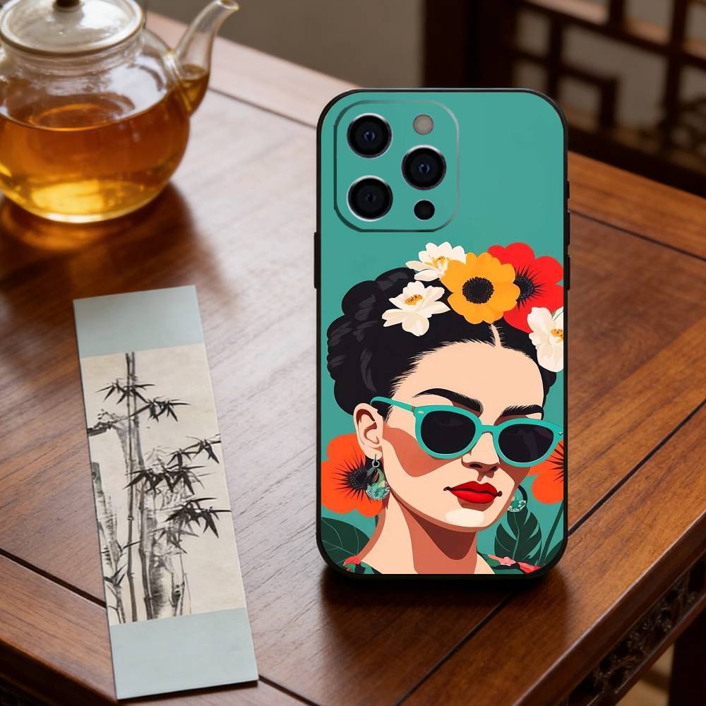 Art of Frida Kahlo Phone Case Silicone Soft For IPhone 17 16 15 14 13 12 11 X XR Plus Pro Max Plus